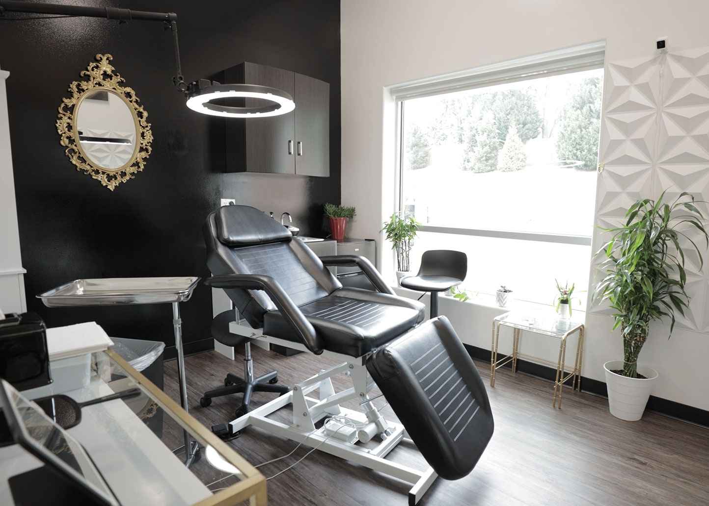 Treatment room at the Rebel Aesthetic studio