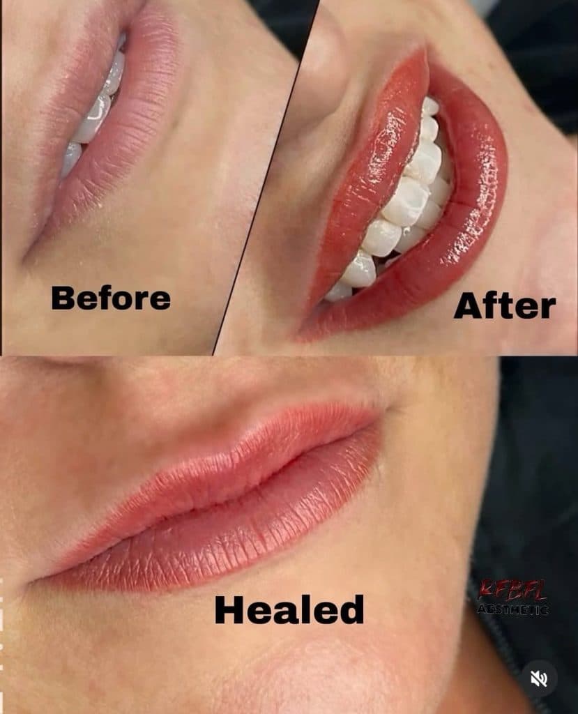 Permanent makeup result at Rebel Aesthetics in New Jersey.