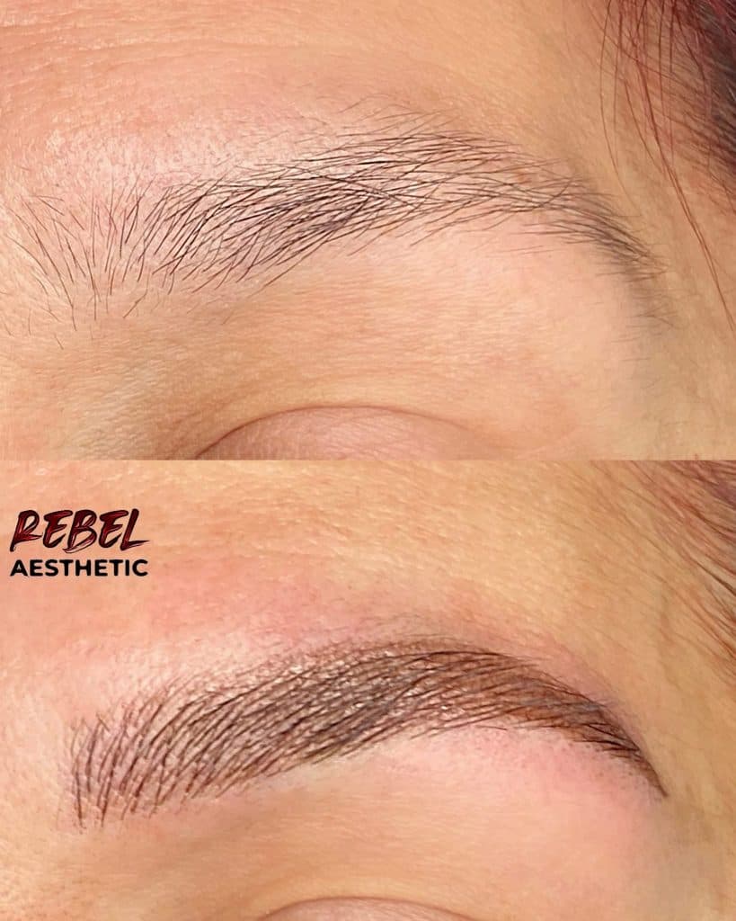 Permanent makeup result at Rebel Aesthetics in New Jersey.