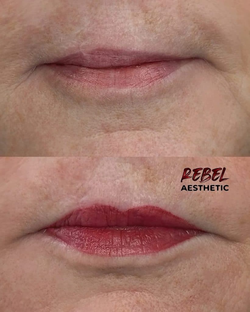 Permanent makeup result at Rebel Aesthetics in New Jersey.