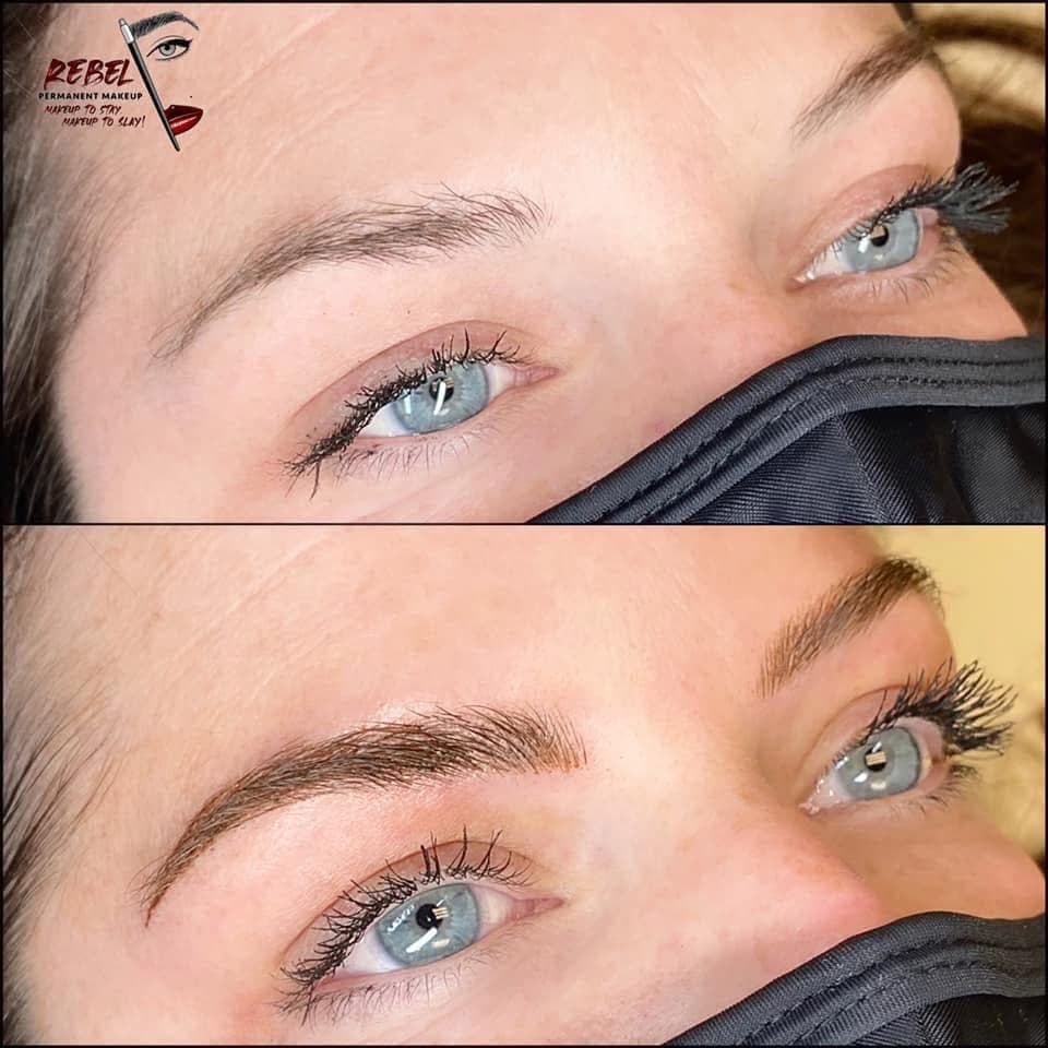 Permanent makeup result at Rebel Aesthetics in New Jersey.