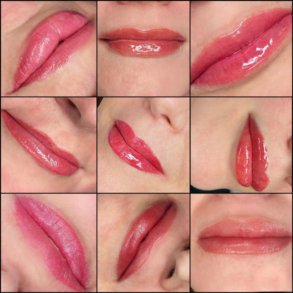 Permanent lip makeup result at Rebel Aesthetics in New Jersey.