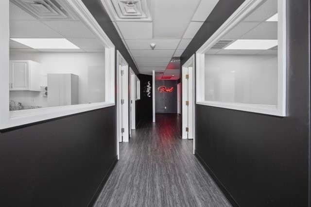 Studio atmosphere at Rebel Aesthetics in New Jersey.