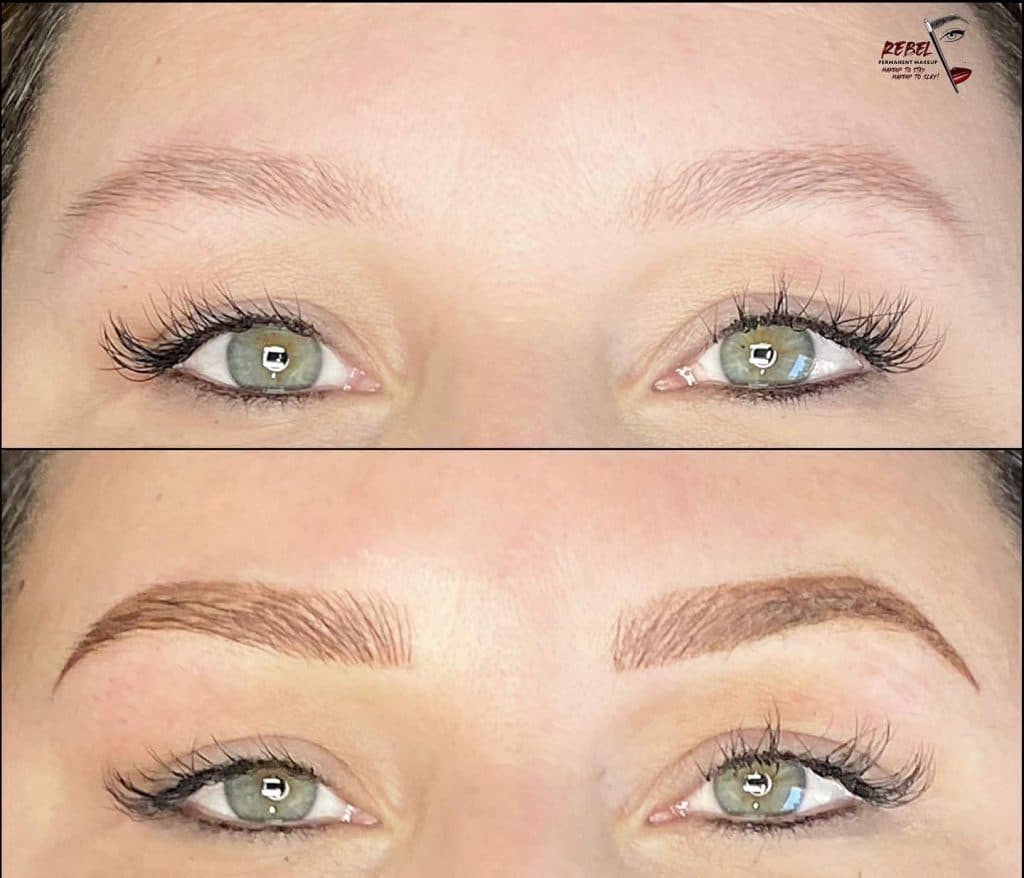 Healed permanent brows at Rebel Aesthetic