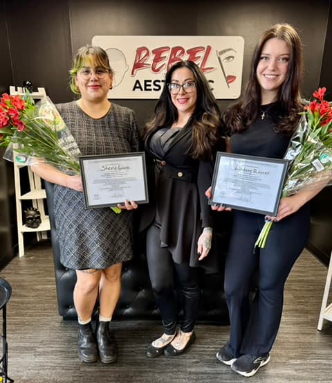 Graduation day at Rebel Aesthetic Academy