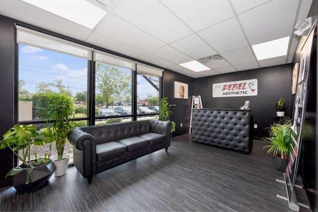 Client lounge at Rebel Aesthetic